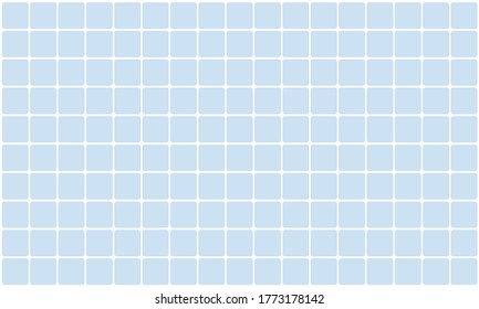 Light blue bathroom or kitchen tile wall. Ceramic tiled floor or swimming pool
