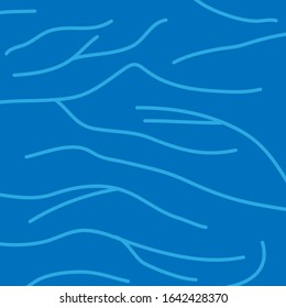 Light blue bend line on blue background