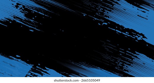 light blue black brush wrap car sticker pattern abstract banner sporty lines. vector modern