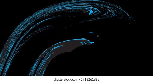 azul claro preto escova envoltório carro adesivo padrão abstrato banner esportivo linhas azul claro preto cor preta combinação grunge escova padrão, Moderno.