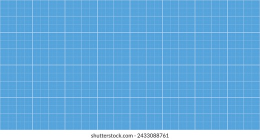 Fondo de vector horizontal en blanco azul claro con patrón de cuadrícula cuadrada inconsútil