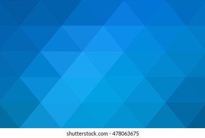 Light blue blurry triangle background. Modern geometrical abstract illustration with gradient. Triangular pattern for your business design.