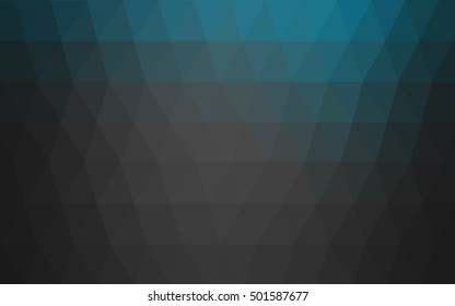 Light blue blurry triangle background. A sample with polygonal shapes. Brand-new style for your business design.