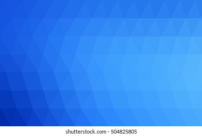 Light blue blurry triangle background. A sample with polygonal shapes. The completely new template can be used for your brand book.
