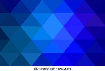 Light blue blurry triangle background. Modern geometrical abstract illustration with gradient. Triangular pattern for your business design.