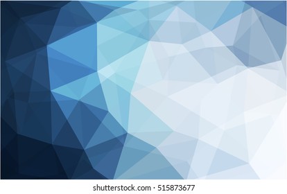 Light blue blurry triangle background. Triangular geometric sample with gradient.  The template can be used as a background for cell phones.