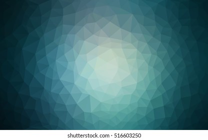 Light blue blurry triangle background. Brand-new colored illustration in blurry style with gradient. Triangular pattern for your business design.