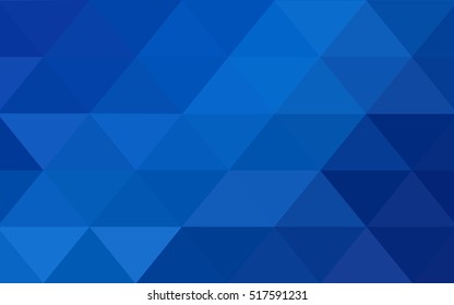 Light blue blurry triangle background. Creative illustration in halftone style with gradient. The polygonal design can be used for your web site.
