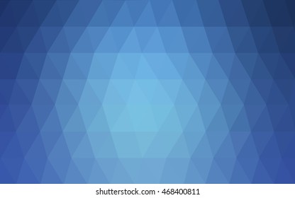 Light blue blurry triangle template. Triangular geometric sample with gradient.  The best triangular design for your business.