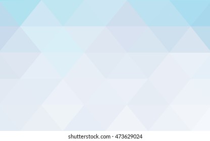 Light blue blurry triangle template. Modern geometrical abstract illustration with gradient. The template can be used as a background for cell phones.