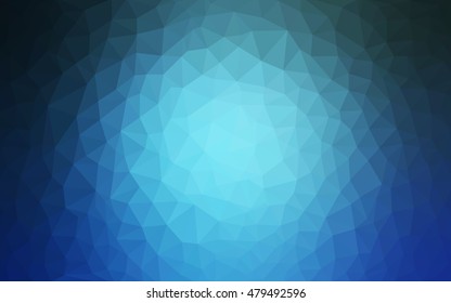 Light blue blurry triangle template. A completely new color illustration in a vague style. The textured pattern can be used for background.