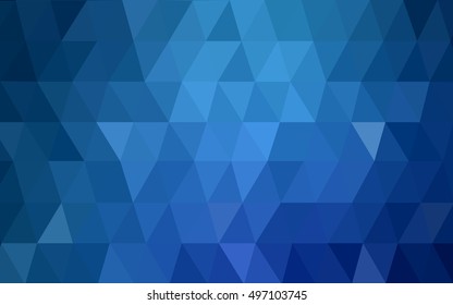 Light blue blurry triangle template. Colorful illustration in abstract style with gradient. The completely new template can be used for your brand book.