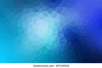 Light blue blurry triangle template. A completely new color illustration in a vague style. The textured pattern can be used for background.