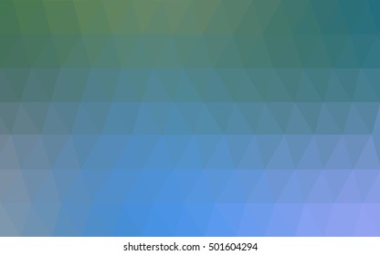 Light blue blurry triangle template. Modern geometrical abstract illustration with gradient. A new texture for your design.