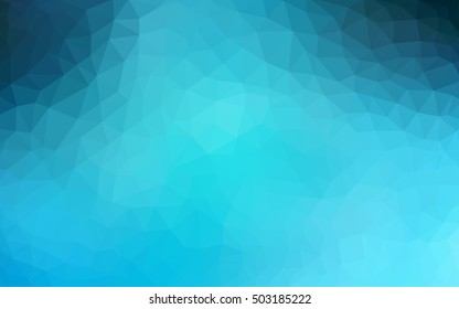 Light blue blurry triangle template. Glitter abstract illustration with an elegant design. The completely new template can be used for your brand book.