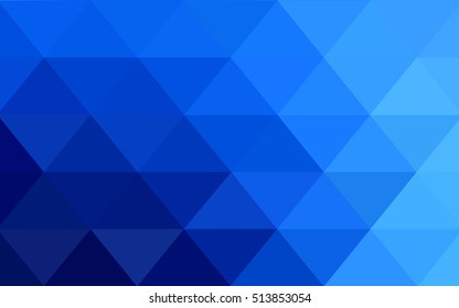 Light blue blurry triangle template. Creative geometric illustration in Origami style with gradient. The elegant pattern can be used as part of a brand book.