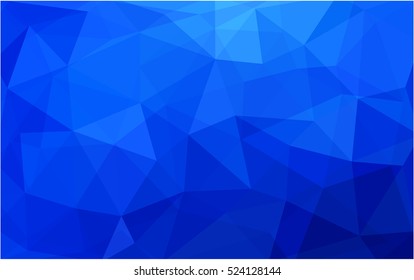 Light blue blurry triangle template. Geometric illustration in Origami style with gradient.  The template can be used as a background for cell phones.
