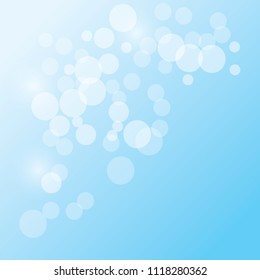 The light blue bokeh