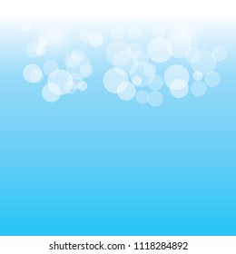 The light blue bokeh