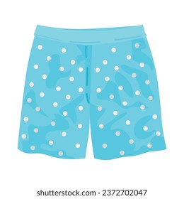 Light blue boxer shorts on white background