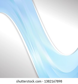 Light Blue Brochure Design Vector