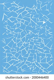 light blue broken glass background
