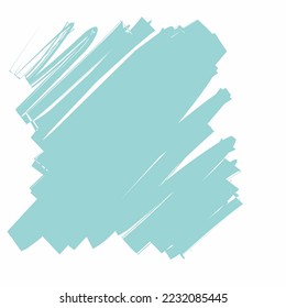 light blue brush illustration in zig zag shape.