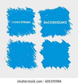 light blue brush stroke frame set.flat abstract background for text. design element. boxes shape