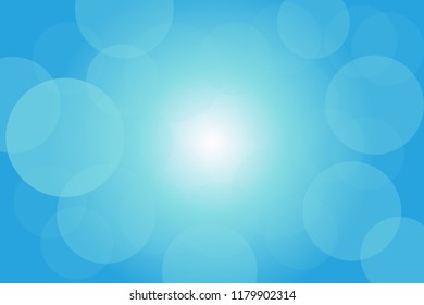 Light Blue Bubble Bokeh background covering the light