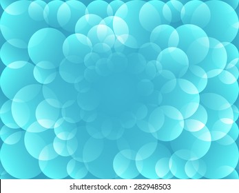 light blue bubble overlap background