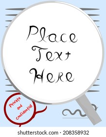 Light blue business text frame vector design