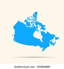 Light blue Canada Map Illustration