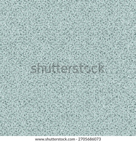 Light blue canvas with flecks in a darker tone. A fragment of an obsolete upholstery fabric that can be used as a background. Abstract vector seamless.