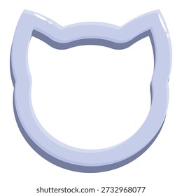 Light blue cat shaped cookie cutter for making delicious cat shaped cookies