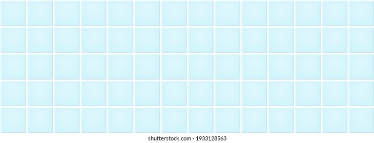 Light blue ceramic tiles texture abstract background vector