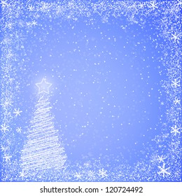 light blue christmas background