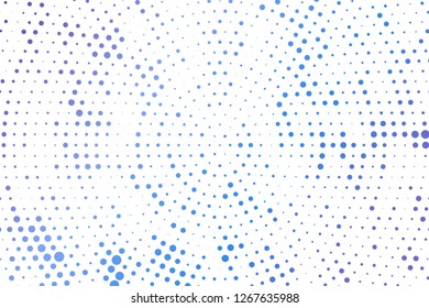 Light blue circles halftone style. Color geometric background. Vector illustration EPS 10.