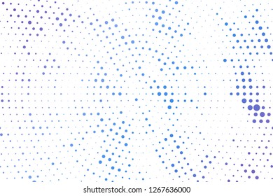 Light blue circles halftone style. Color geometric background. Vector illustration EPS 10.
