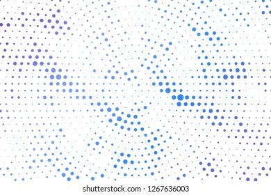 Light blue circles halftone style. Color geometric background. Vector illustration EPS 10.