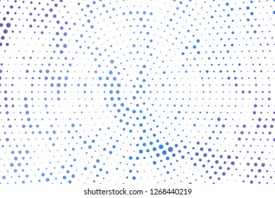Light blue circles halftone style. Color geometric background. Vector illustration EPS 10.
