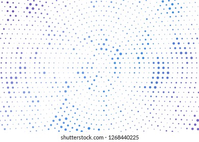 Light blue circles halftone style. Color geometric background. Vector illustration EPS 10.