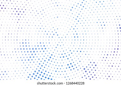 Light blue circles halftone style. Color geometric background. Vector illustration EPS 10.
