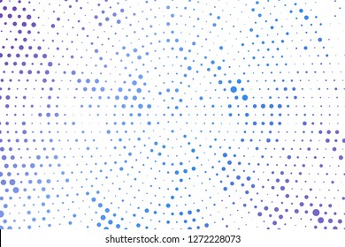 Light blue circles halftone style. Color geometric background. Vector illustration EPS 10.