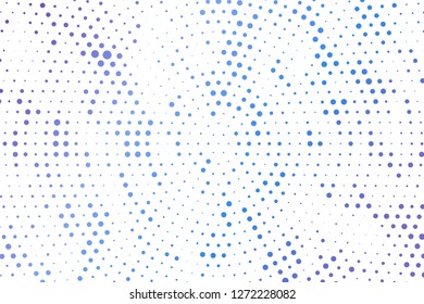 Light blue circles halftone style. Color geometric background. Vector illustration EPS 10.