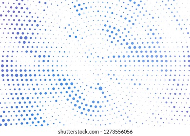 Light blue circles halftone style. Color geometric background. Vector illustration EPS 10.