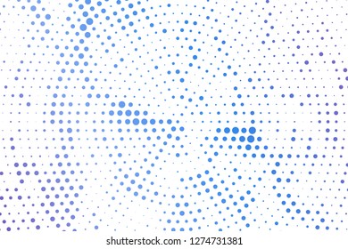 Light blue circles halftone style. Color geometric background. Vector illustration EPS 10.