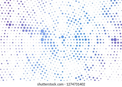 Light blue circles halftone style. Color geometric background. Vector illustration EPS 10.