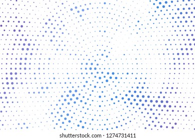 Light blue circles halftone style. Color geometric background. Vector illustration EPS 10.