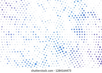 Light blue circles halftone style. Color geometric background. Vector illustration EPS 10.