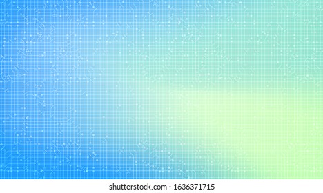 Light Blue Circuit Board Microchip on Technology Background,Hi-tech Digital and security Concept design,Free Space For text in put,Vector illustration.